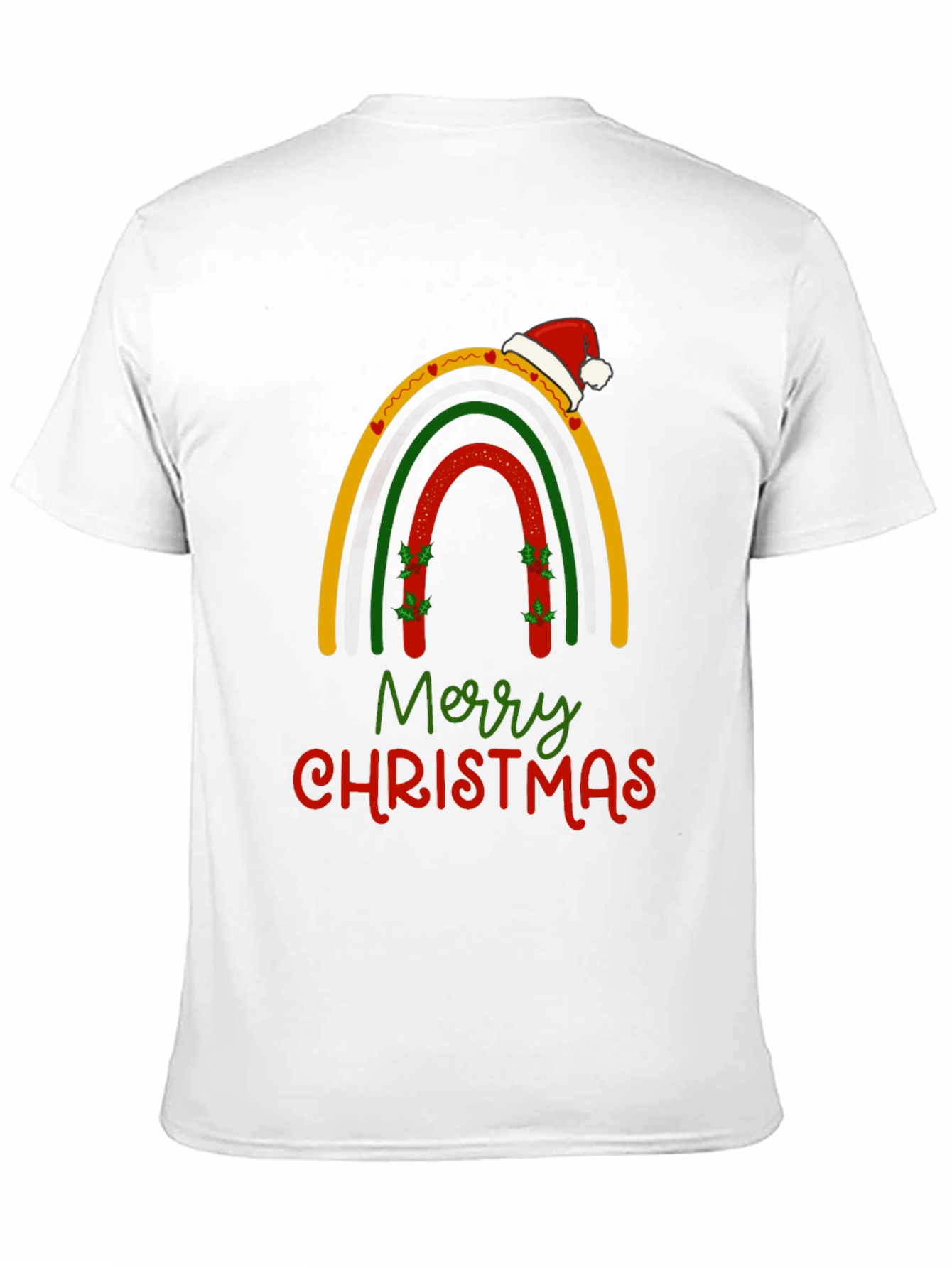 Festive Christmas Rainbow Graphic T-Shirt
