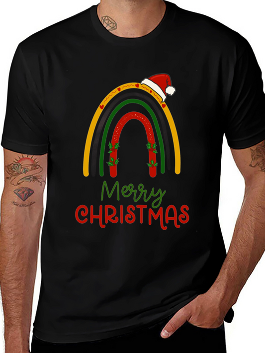 Festive Christmas Rainbow Graphic T-Shirt