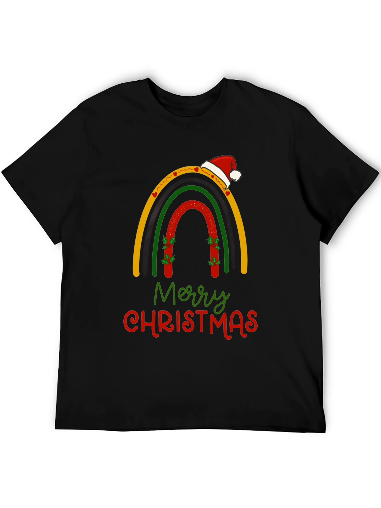 Festive Christmas Rainbow Graphic T-Shirt