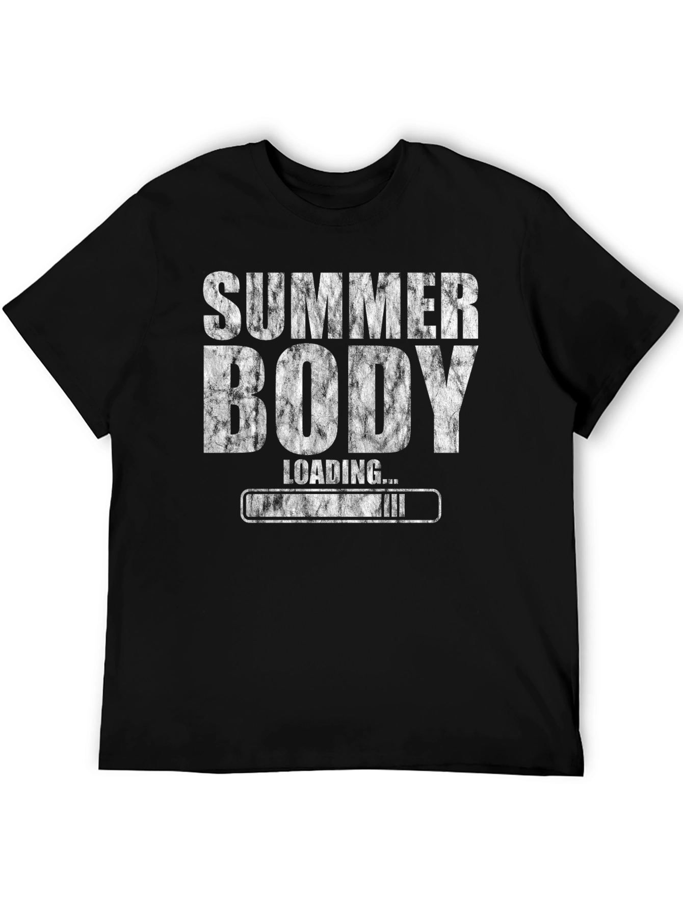 Summer Body Loading T-Shirt - Black Graphic Tee