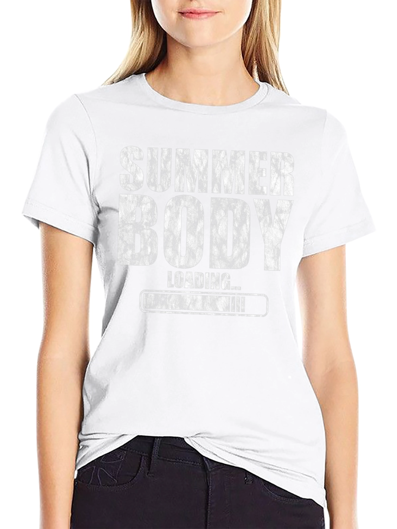 Summer Body Loading T-Shirt - Black Graphic Tee