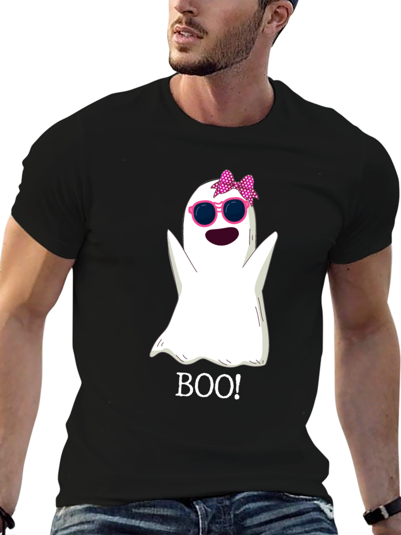 Spooky Cute Ghost Tee - Boo! Halloween Shirt