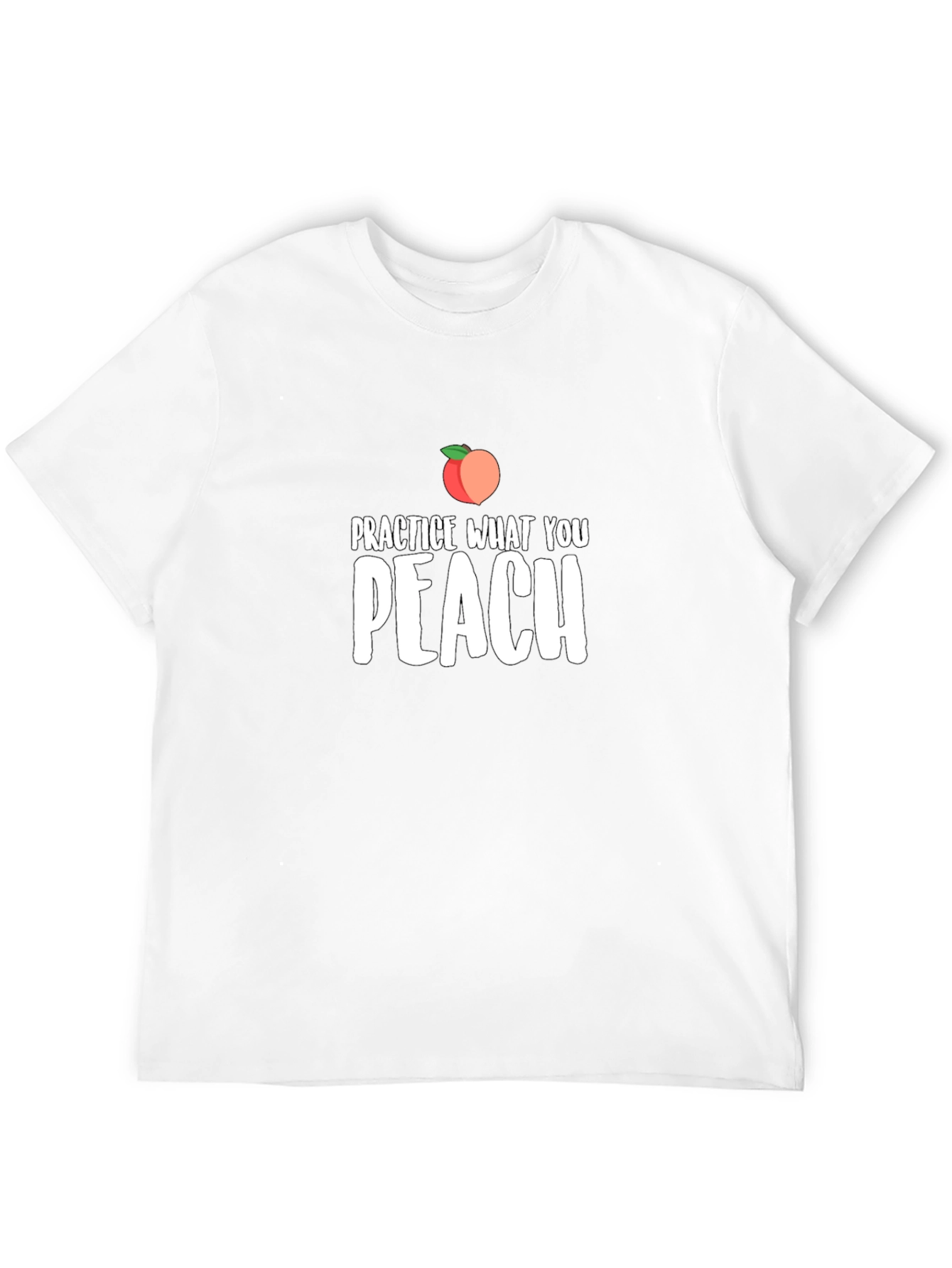 Practice What You Peach T-Shirt - Black