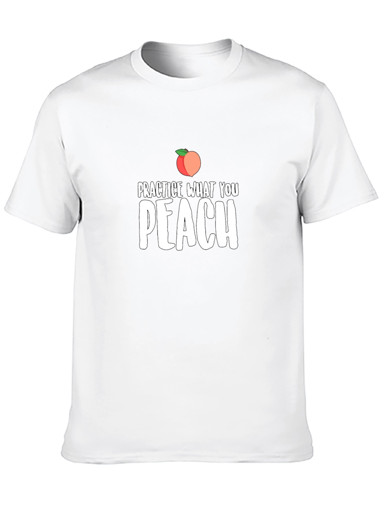 Practice What You Peach T-Shirt - Black