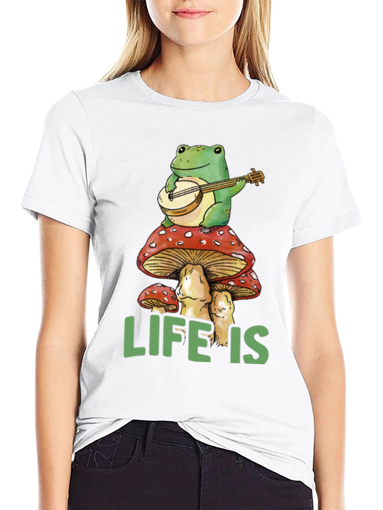 Frog Banjo Mushroom Life T-Shirt