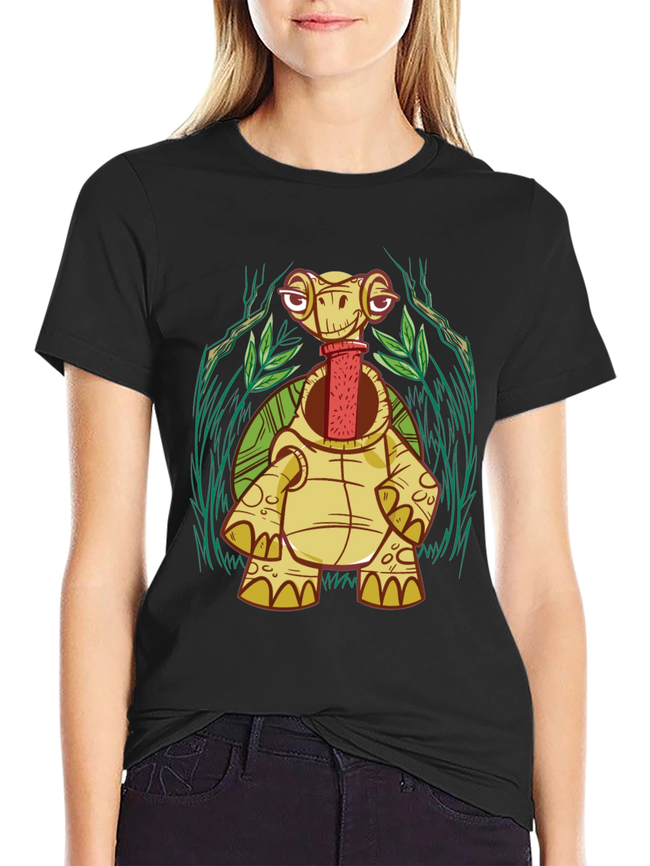 Cartoon Turtle Graphic Tee - Unique Design