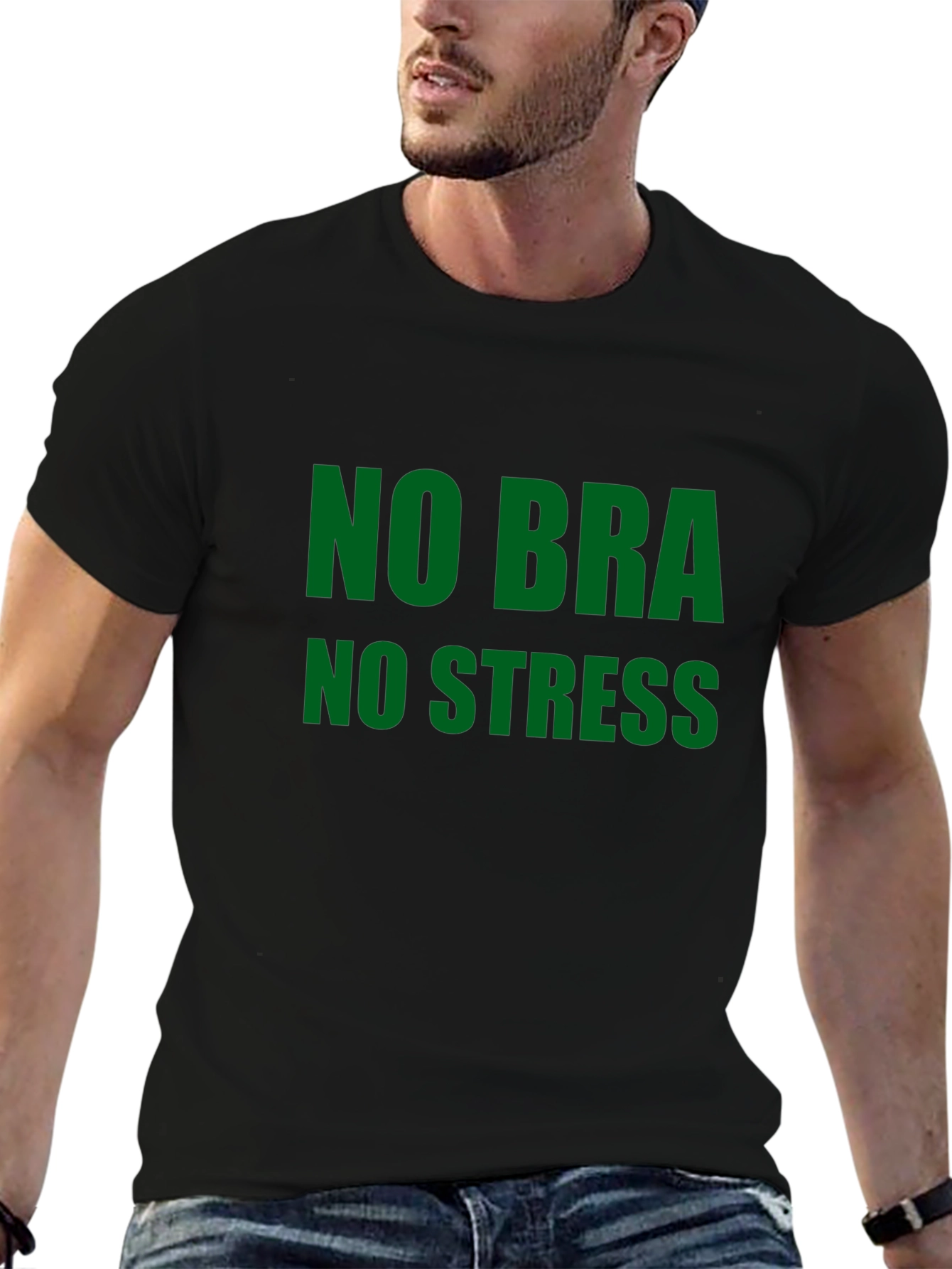 No Bra No Stress Graphic Tee - Relaxed Fit