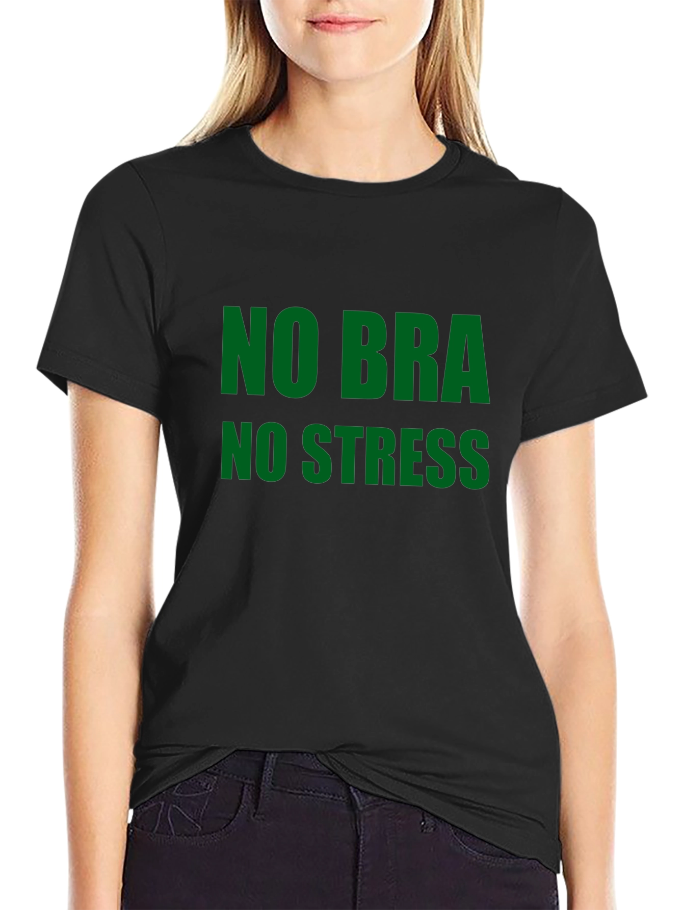 No Bra No Stress Graphic Tee - Relaxed Fit