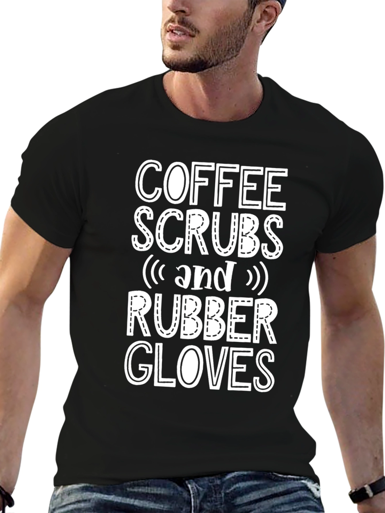 Coffee Scrubs & Rubber Gloves Graphic Tee
