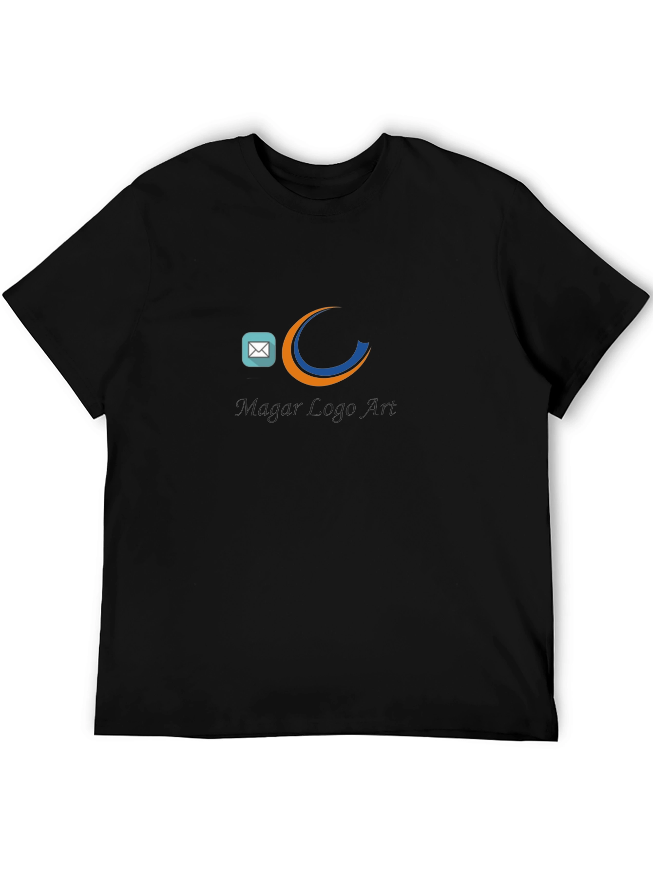 Black Graphic Tee - Magar Logo Art