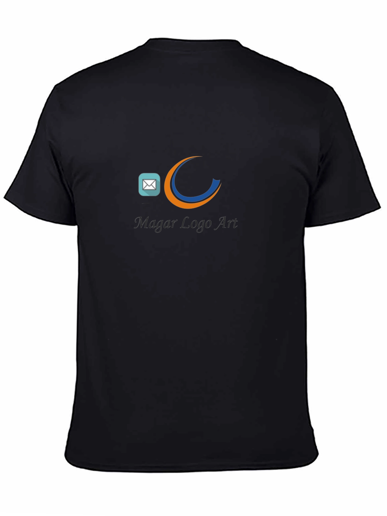 Black Graphic Tee - Magar Logo Art