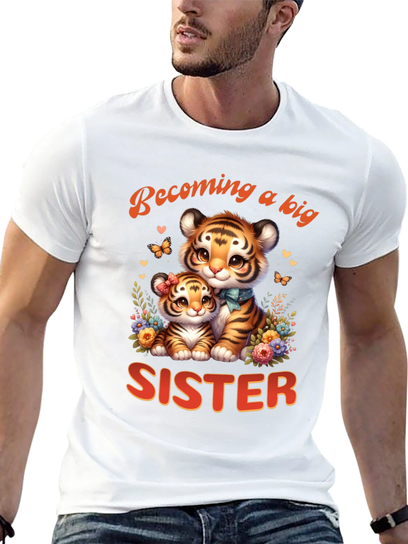 Becoming a Big Sister Tiger Tee