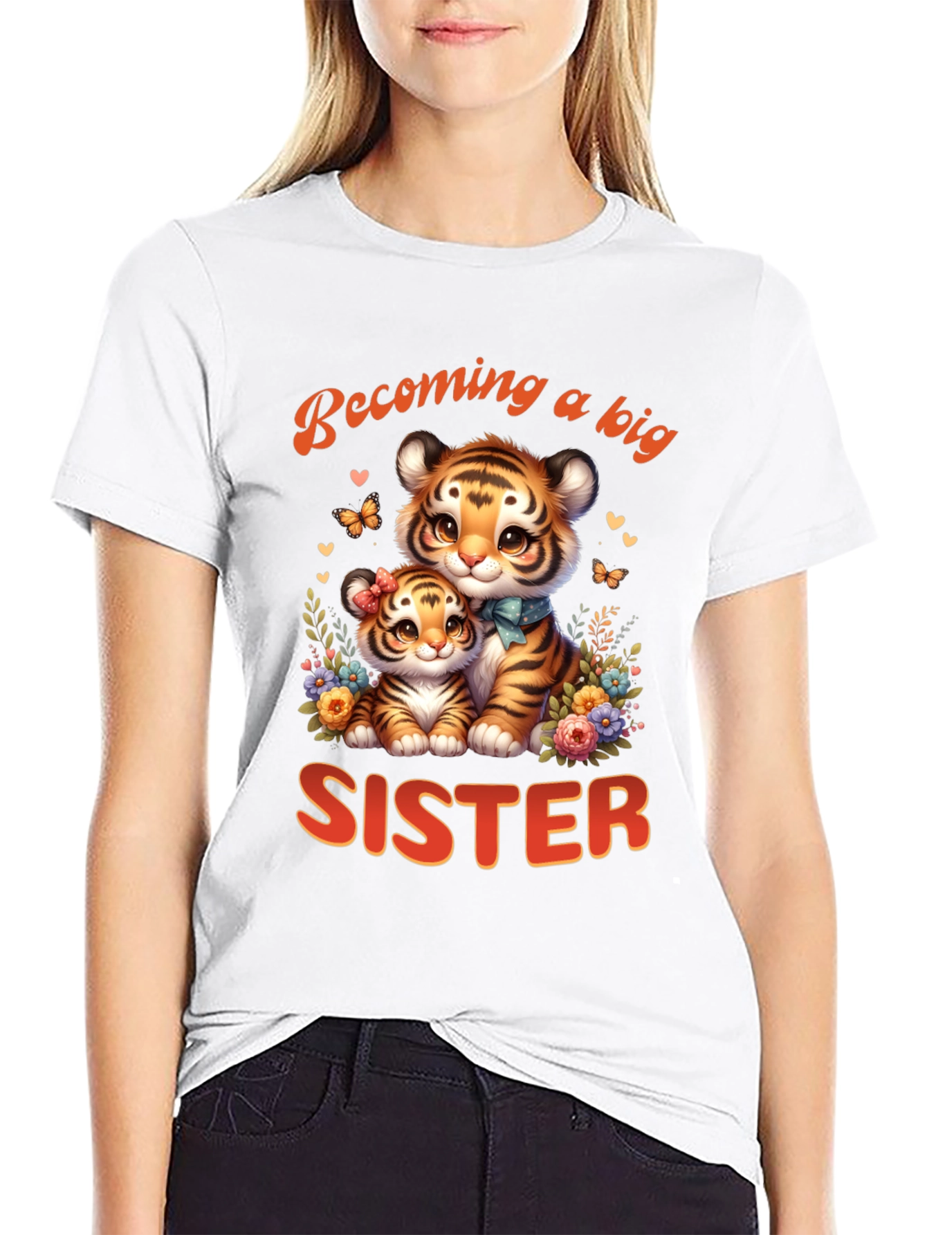 Becoming a Big Sister Tiger Tee