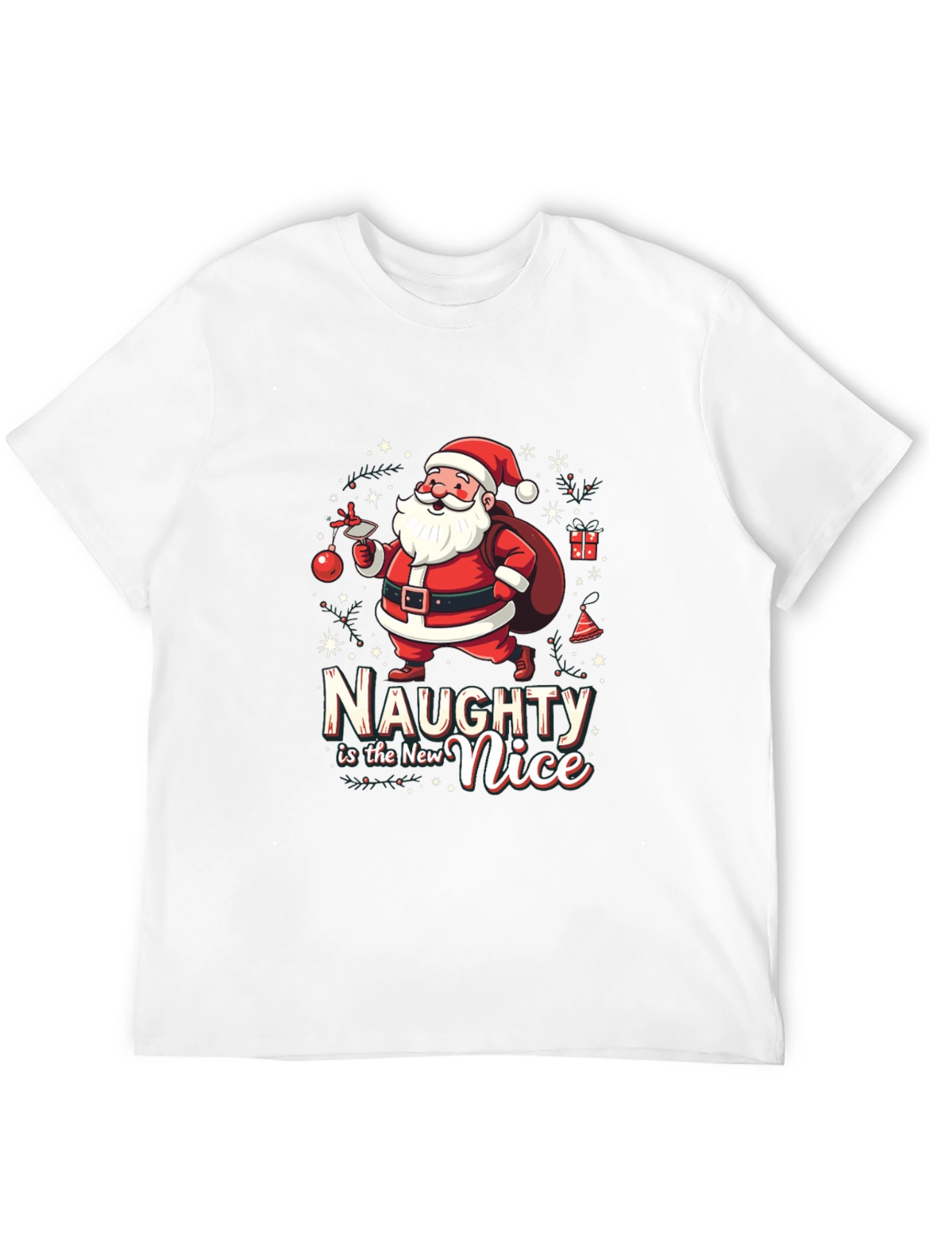 Naughty is the New Nice Santa T-Shirt