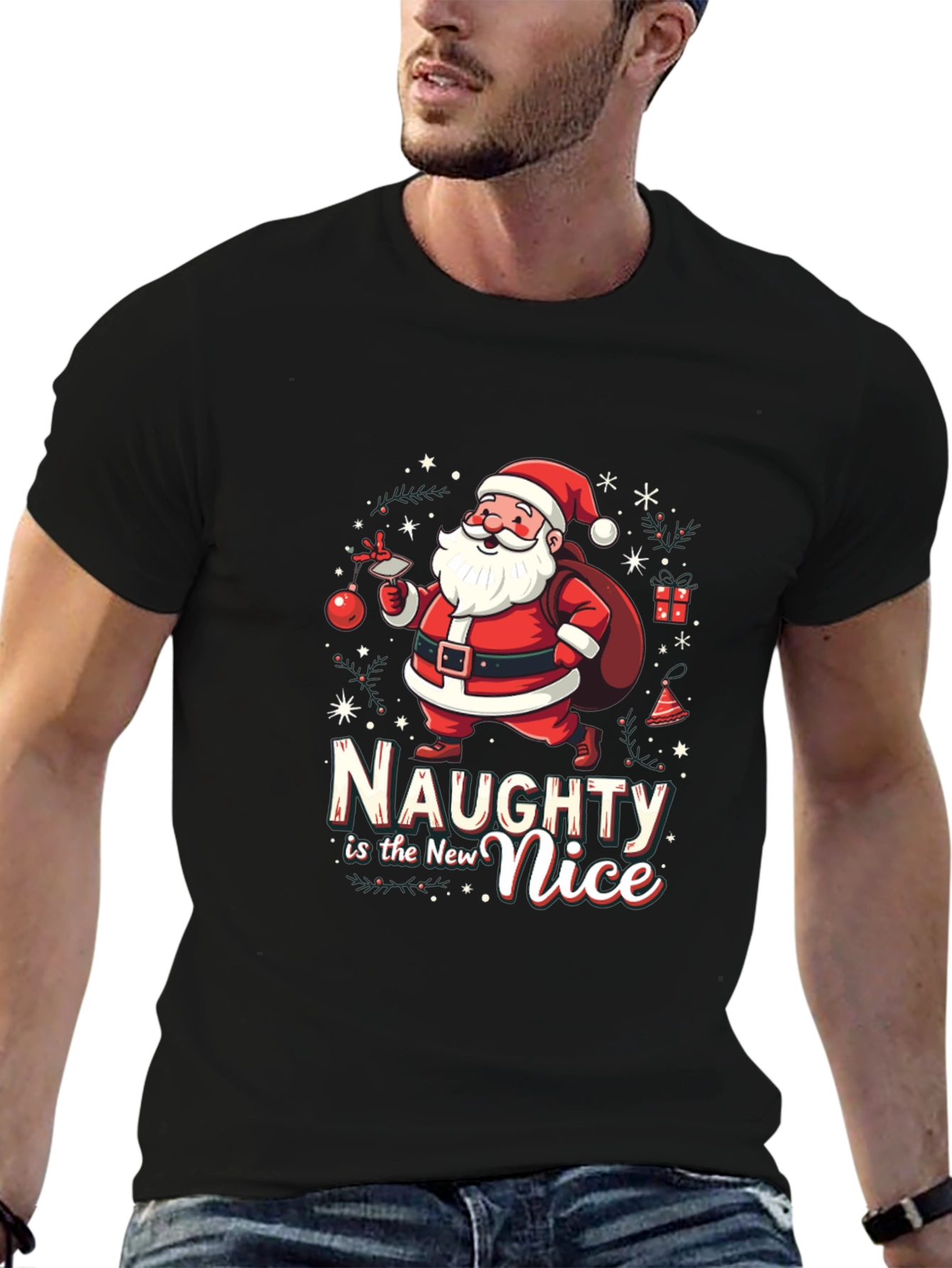 Naughty is the New Nice Santa T-Shirt