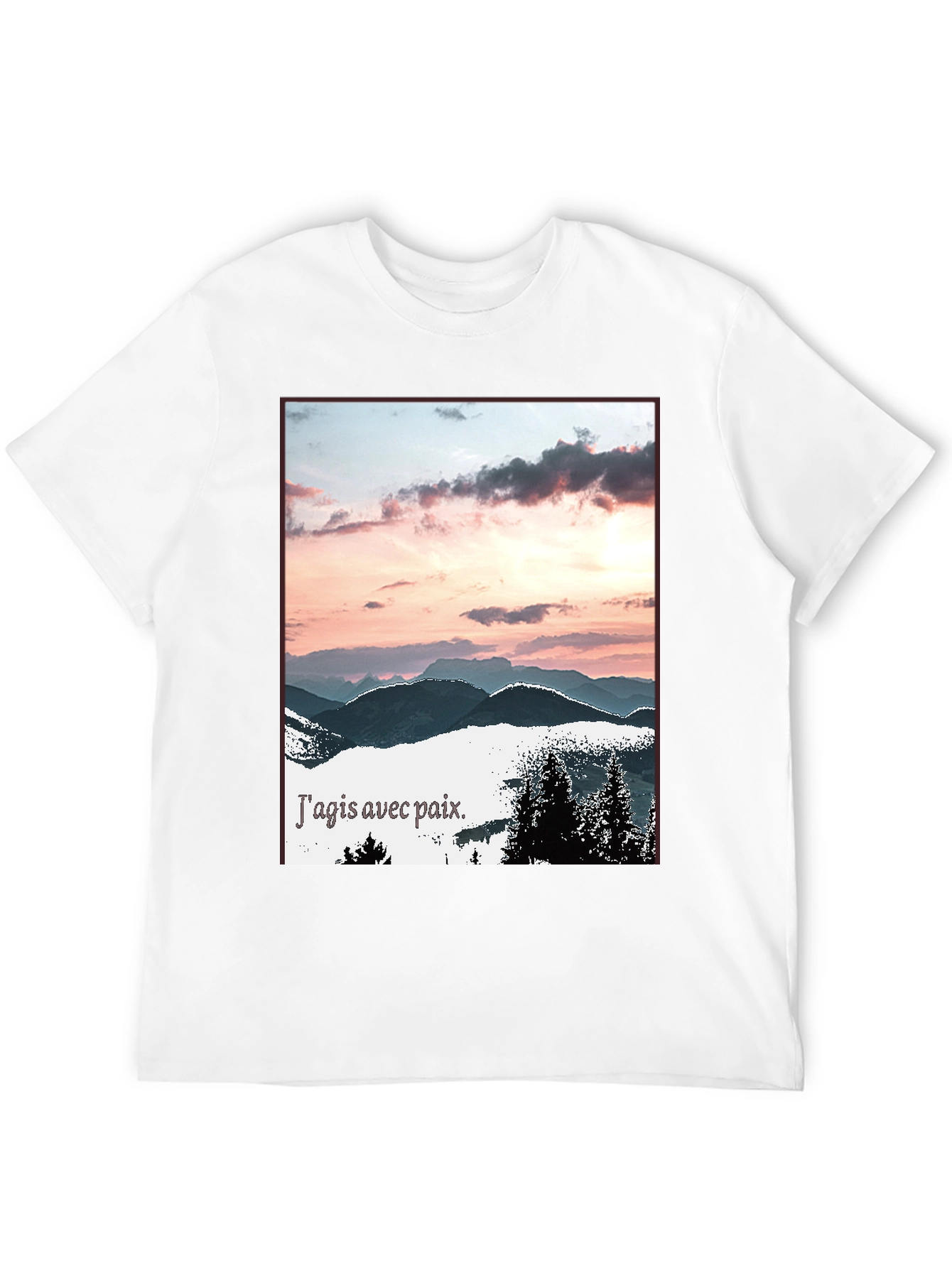 Peaceful Mountain Sunset T-Shirt