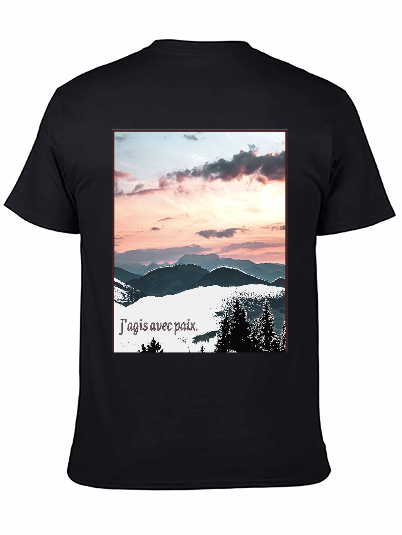 Peaceful Mountain Sunset T-Shirt