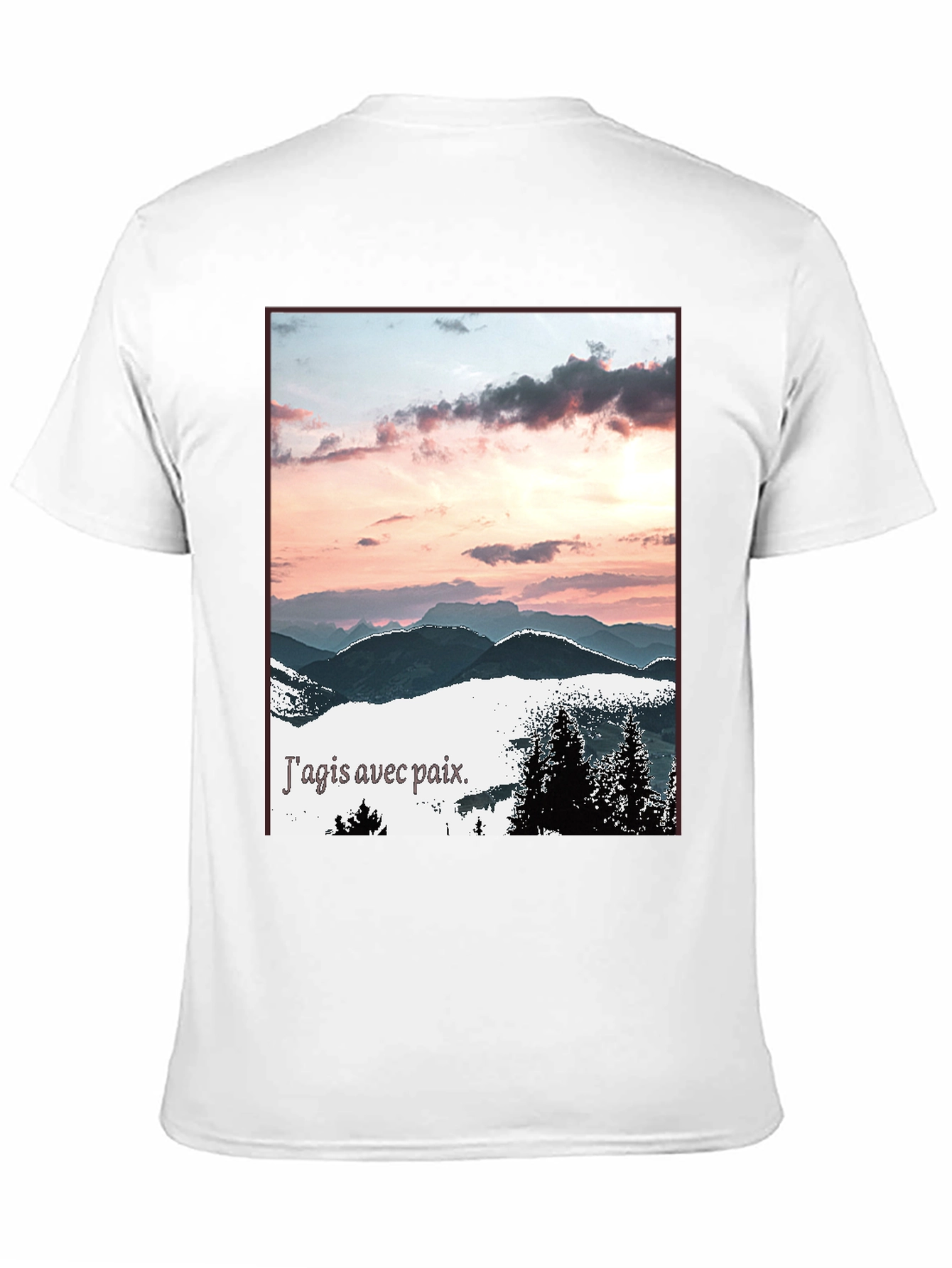 Peaceful Mountain Sunset T-Shirt
