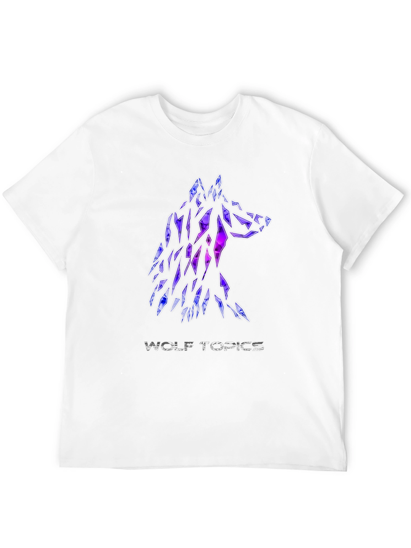 Wolf Topics Graphic Tee - Modern Black T-Shirt