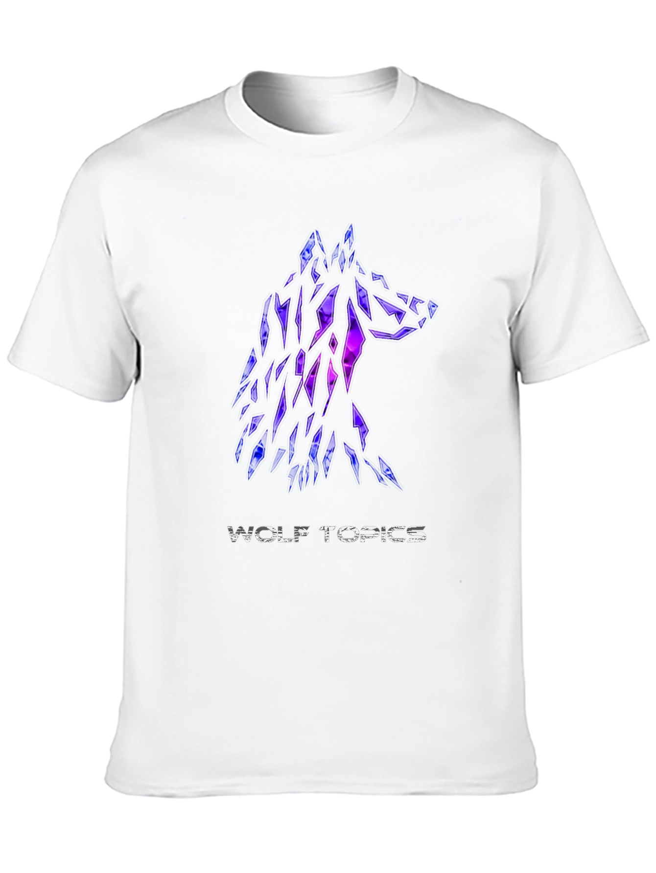 Wolf Topics Graphic Tee - Modern Black T-Shirt