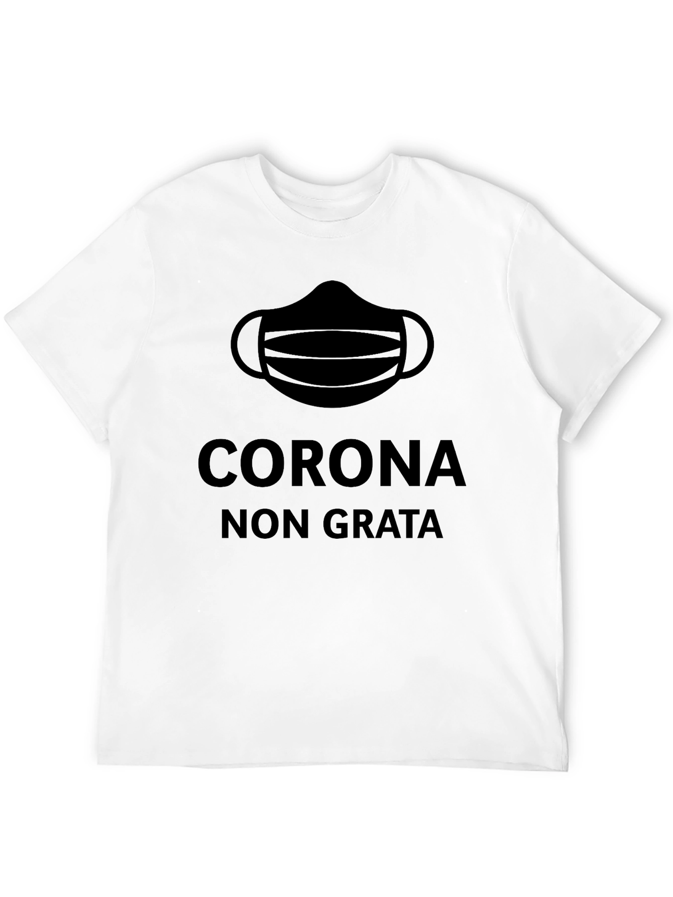 Corona Non Grata Black Graphic T-Shirt