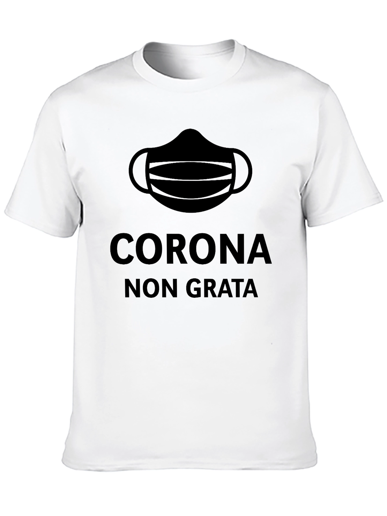 Corona Non Grata Black Graphic T-Shirt