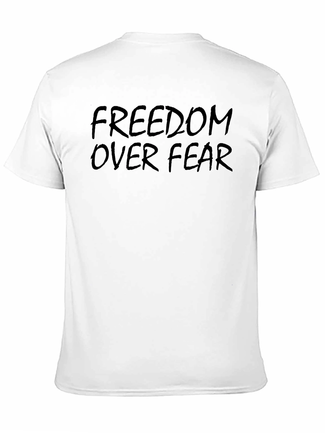 Freedom Over Fear Black Graphic Tee