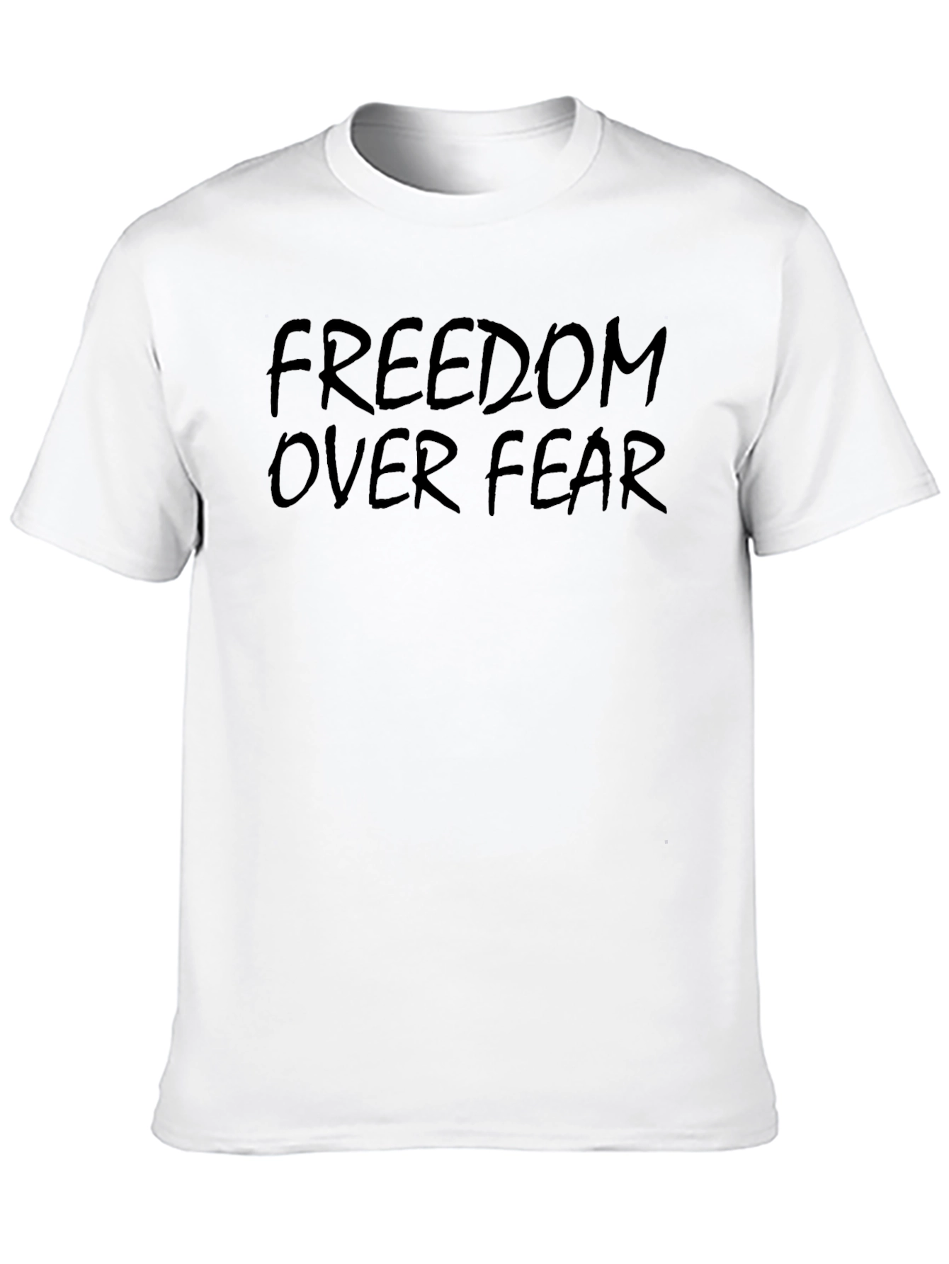 Freedom Over Fear Black Graphic Tee