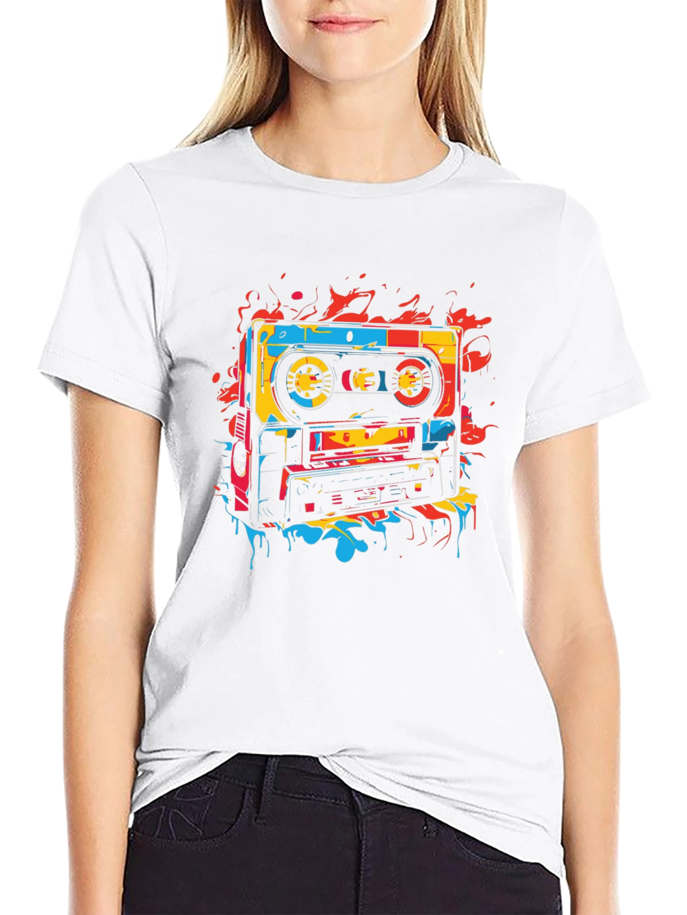 Retro Cassette Tape Graphic T-Shirt