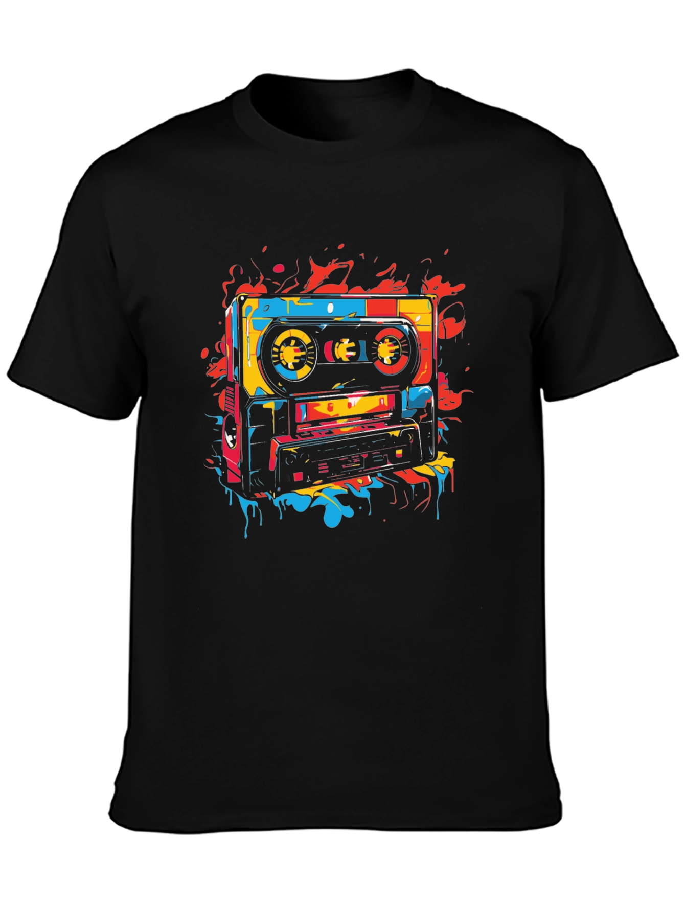 Retro Cassette Tape Graphic T-Shirt