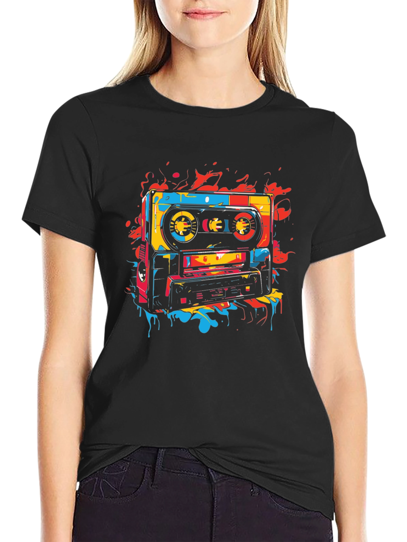 Retro Cassette Tape Graphic T-Shirt