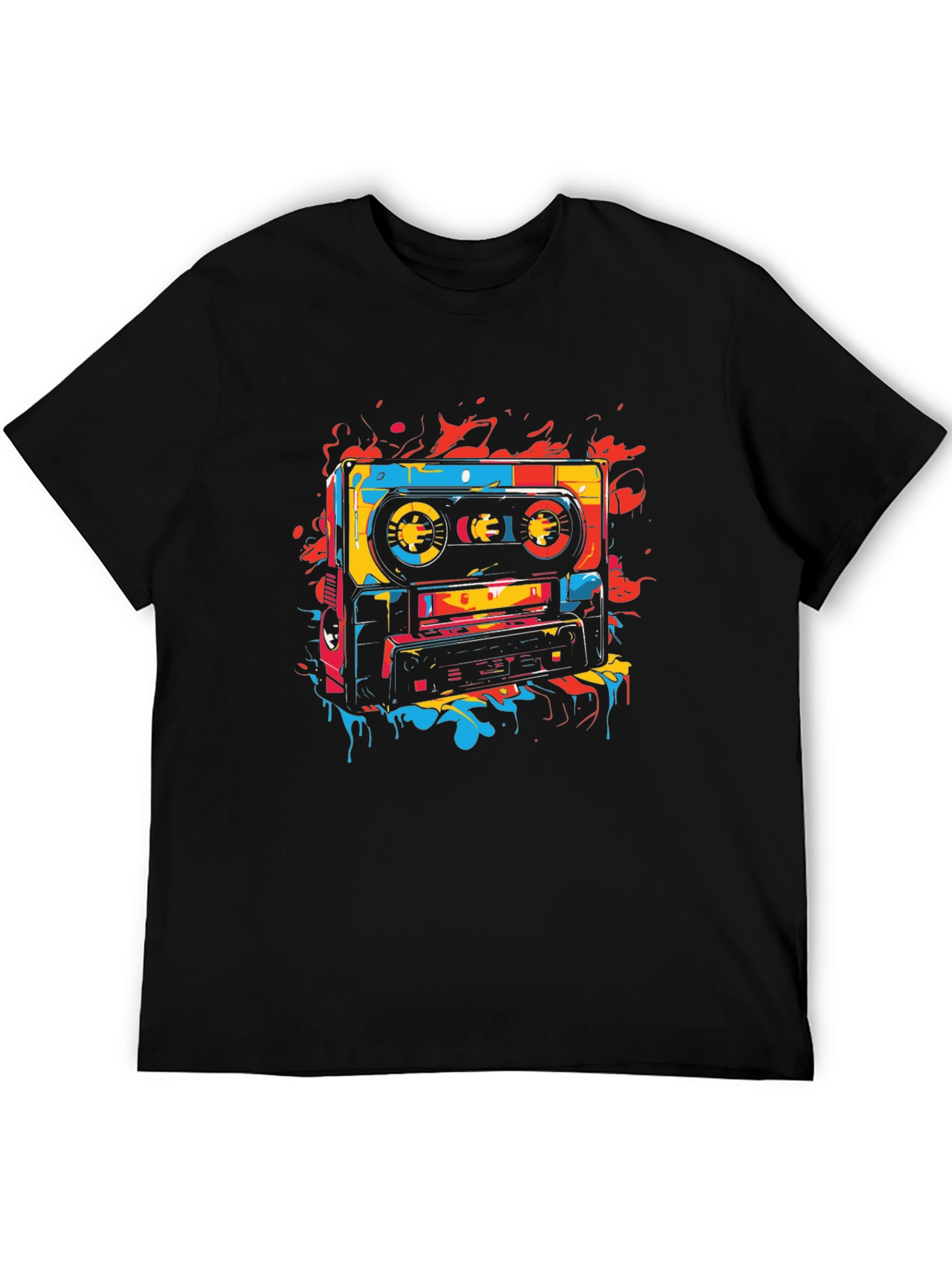 Retro Cassette Tape Graphic T-Shirt