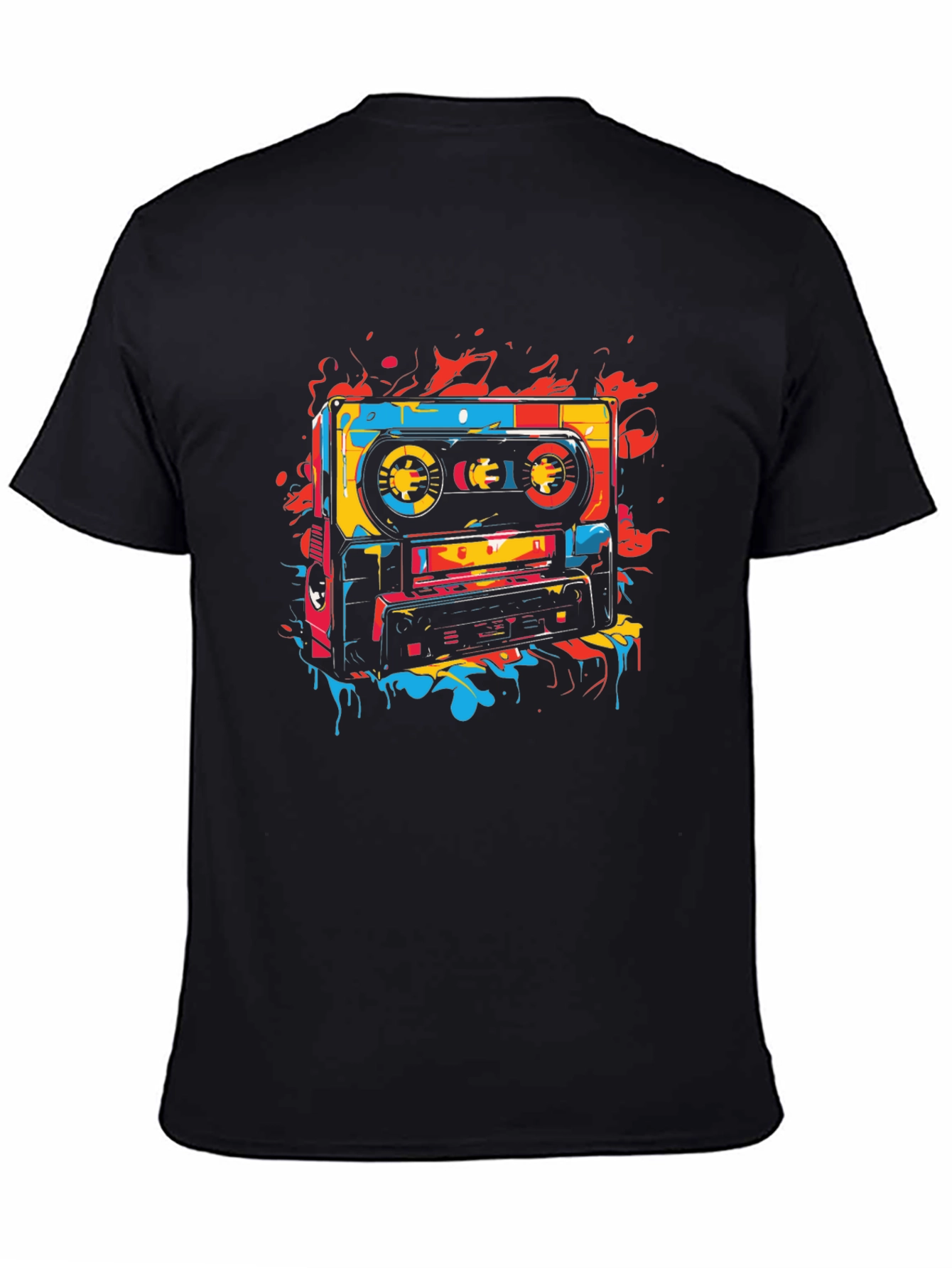 Retro Cassette Tape Graphic T-Shirt