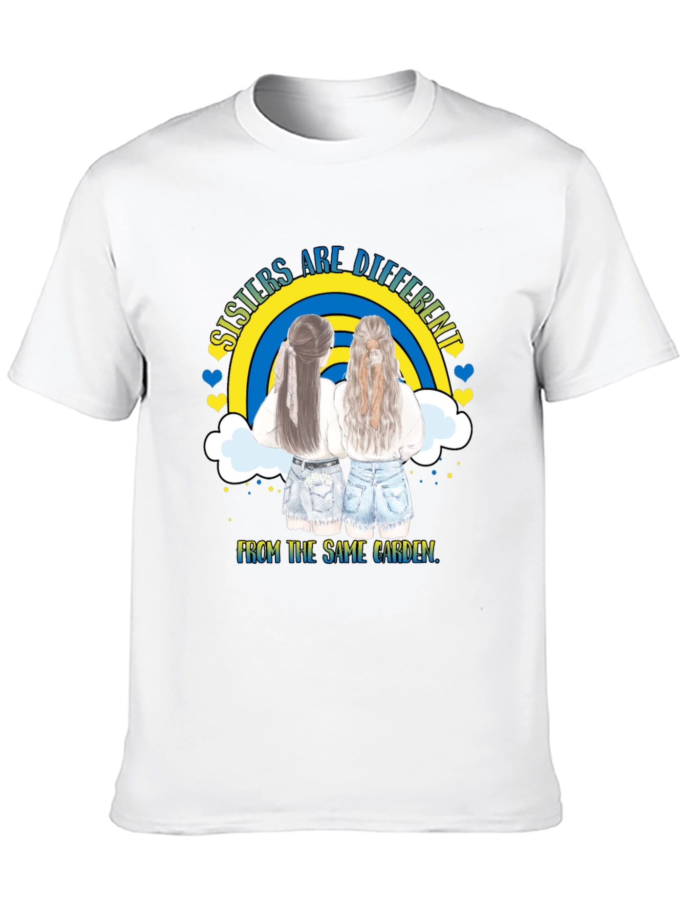 Sisters Are Different Matching Graphic T-Shirt