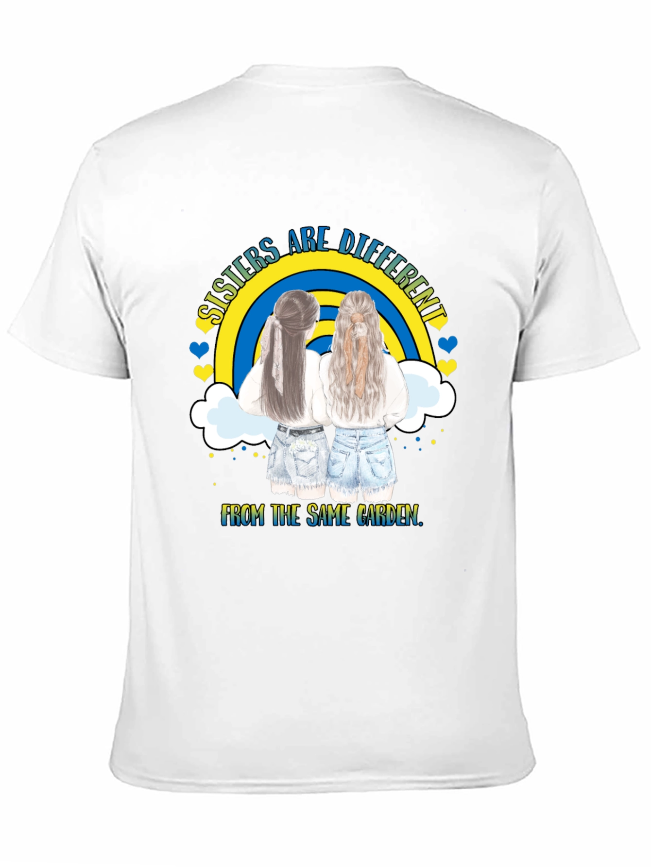 Sisters Are Different Matching Graphic T-Shirt