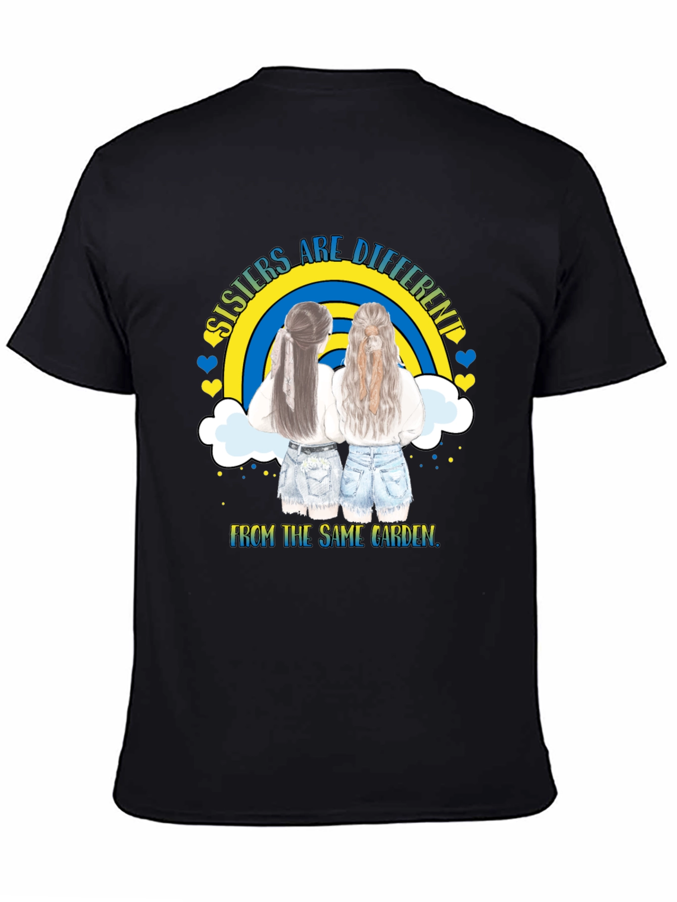 Sisters Are Different Matching Graphic T-Shirt