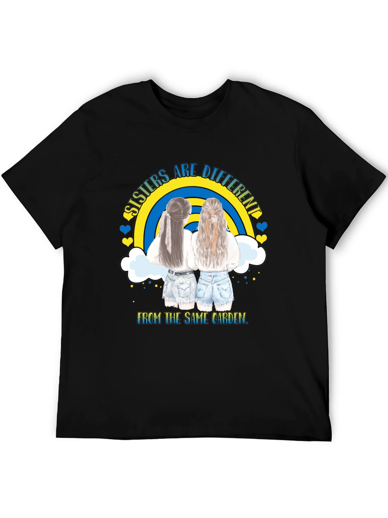 Sisters Are Different Matching Graphic T-Shirt