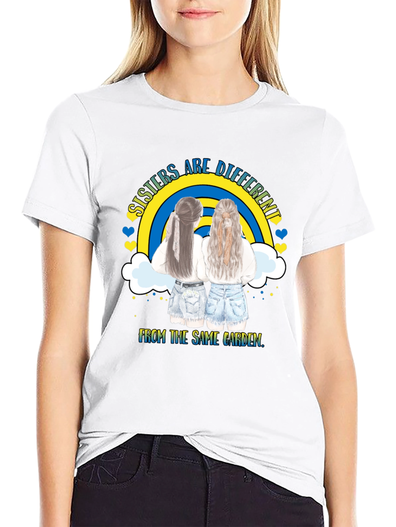 Sisters Are Different Matching Graphic T-Shirt
