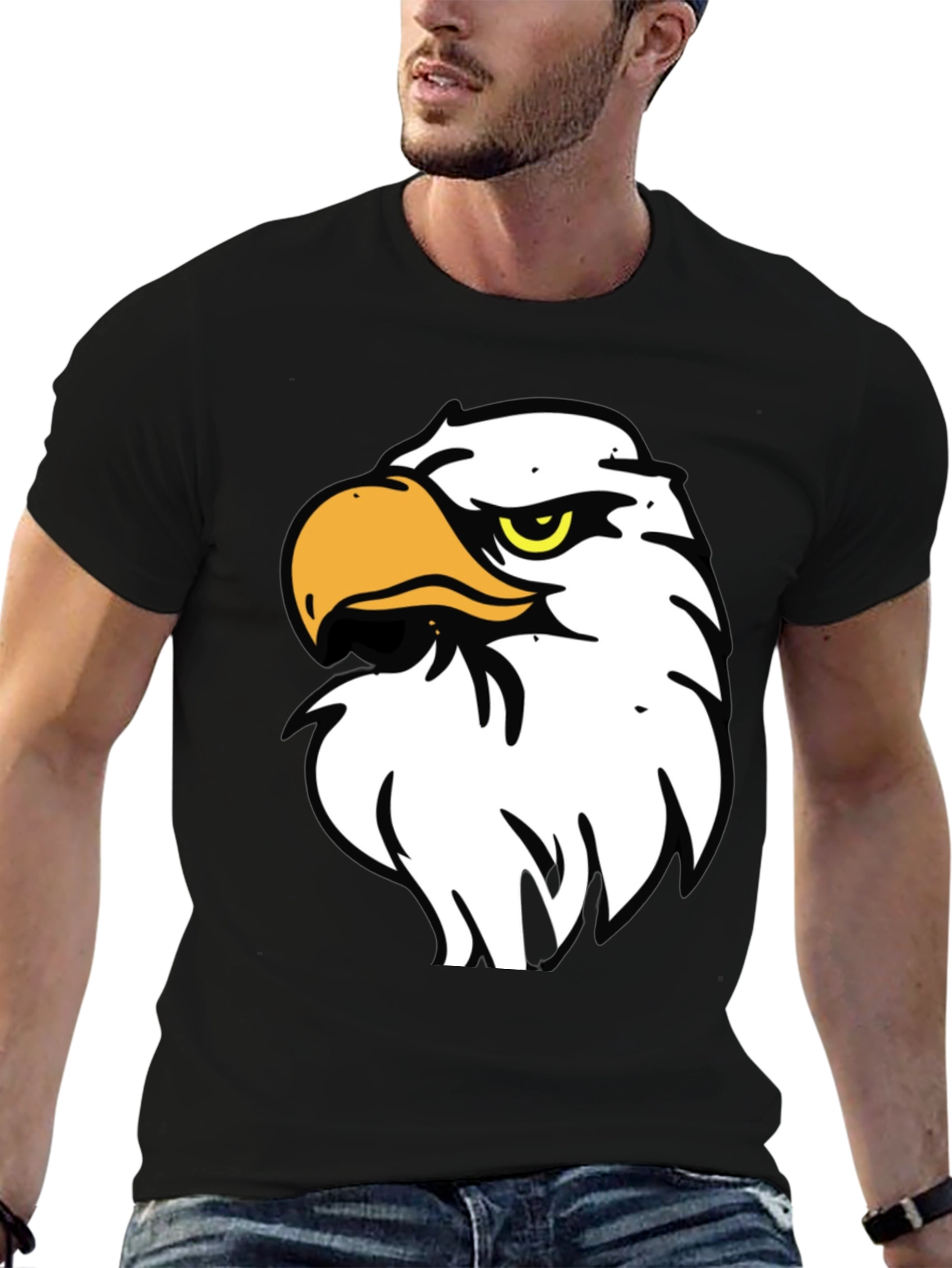 Bold Eagle Graphic Black T-Shirt