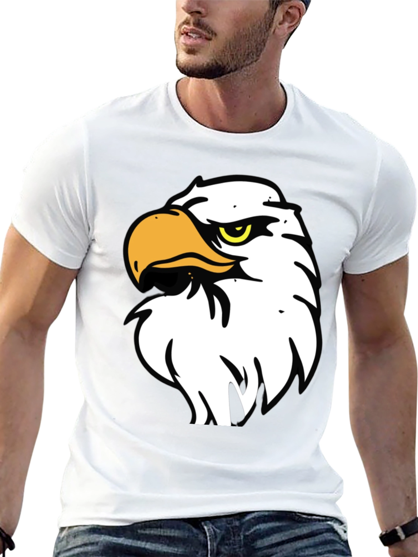 Bold Eagle Graphic Black T-Shirt