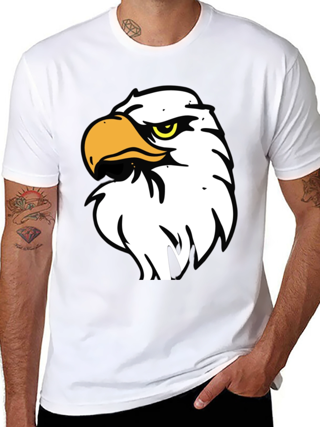 Bold Eagle Graphic Black T-Shirt