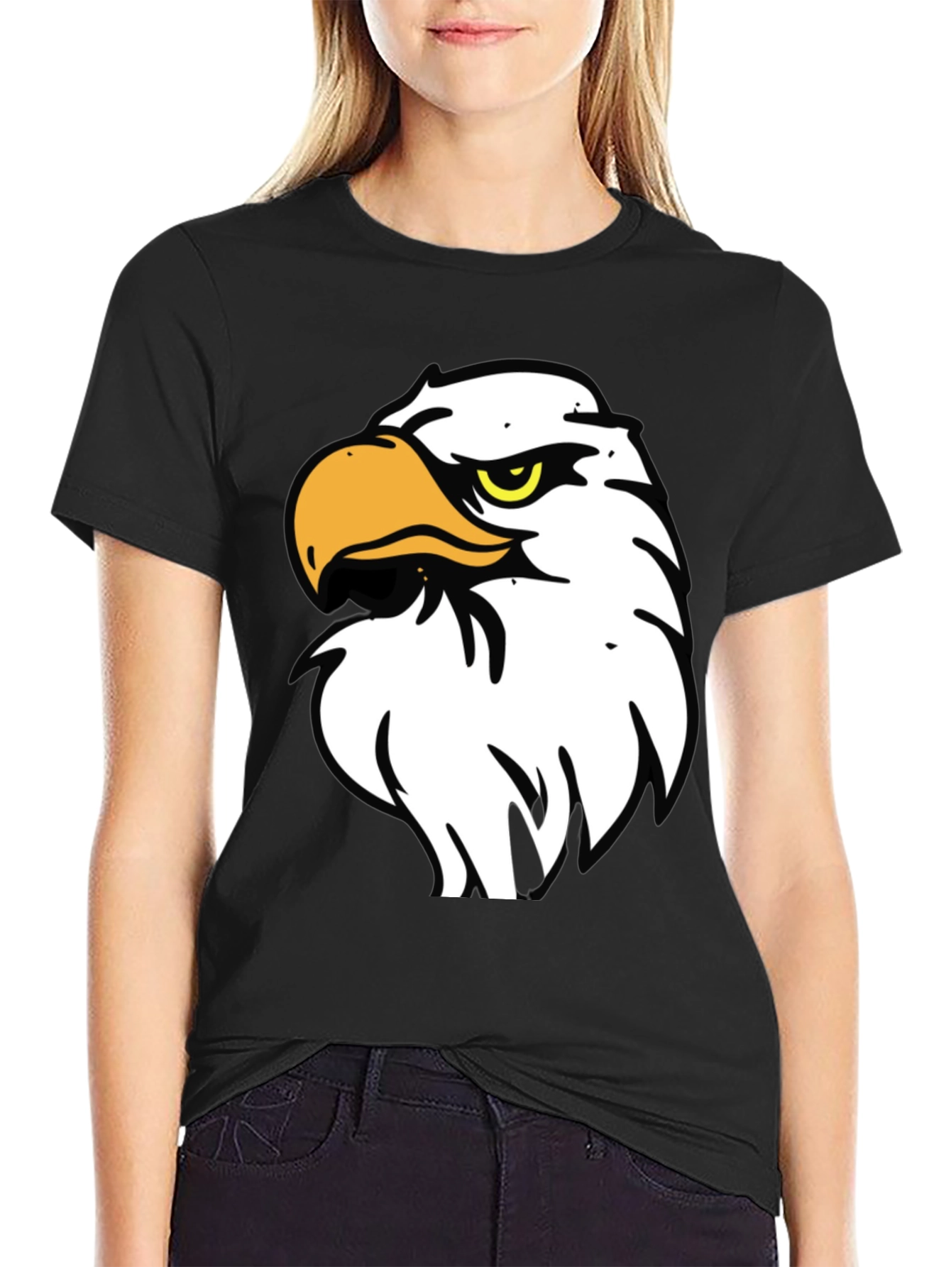Bold Eagle Graphic Black T-Shirt