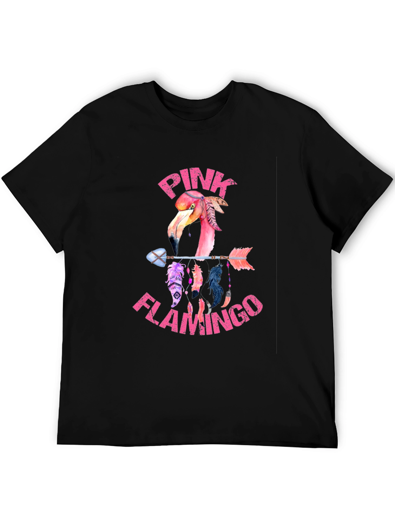 Pink Flamingo Arrow T-Shirt - Unique Graphic Tee
