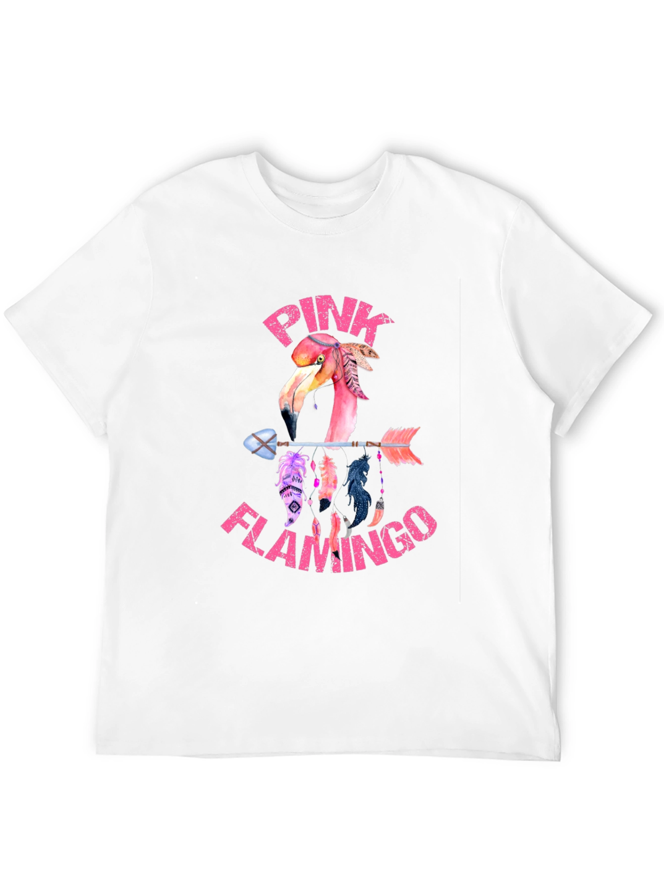 Pink Flamingo Arrow T-Shirt - Unique Graphic Tee