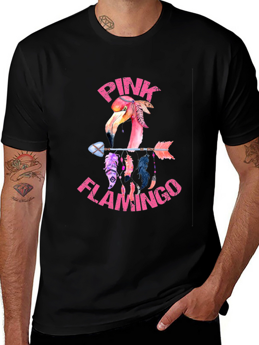 Pink Flamingo Arrow T-Shirt - Unique Graphic Tee