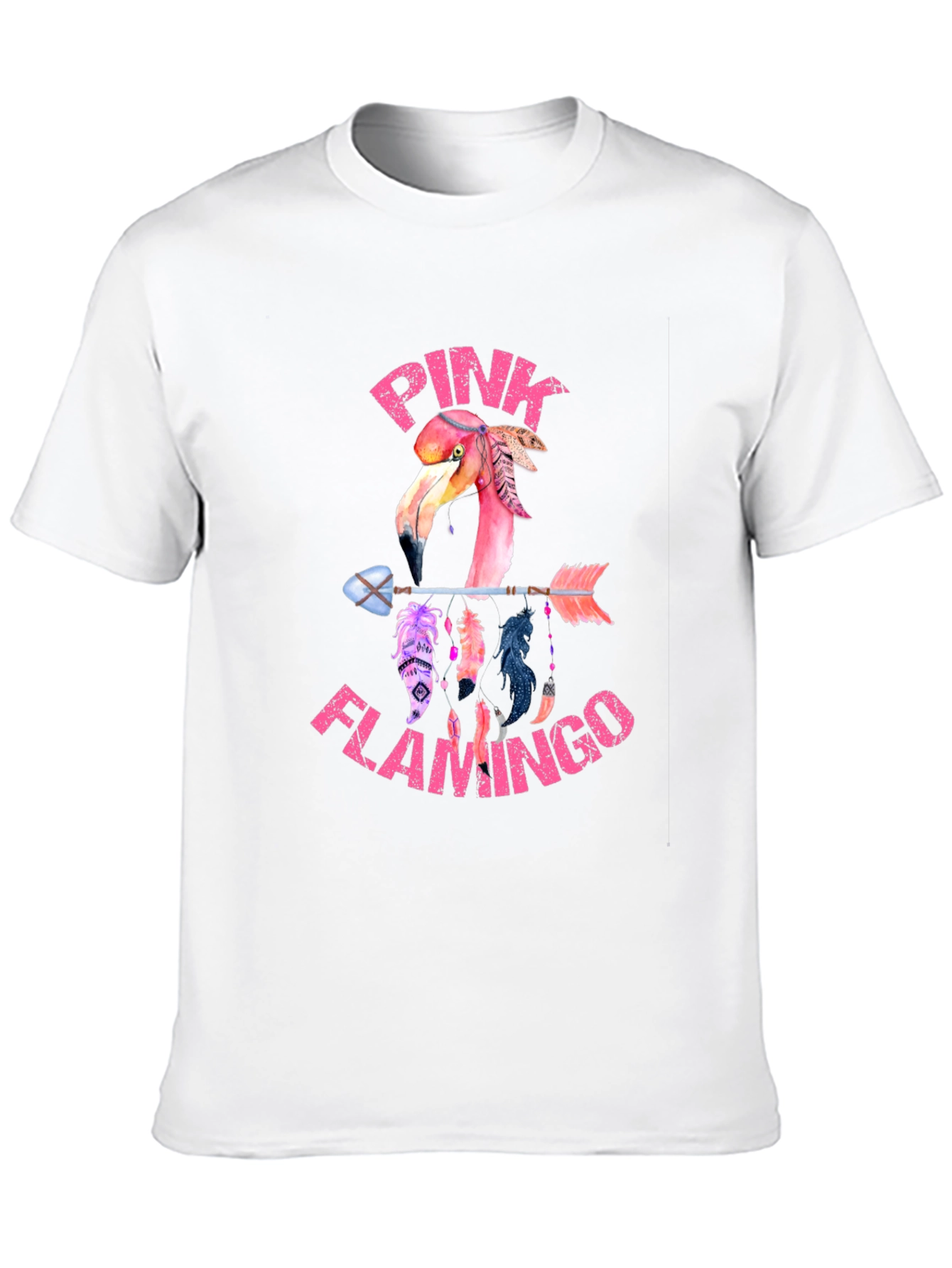 Pink Flamingo Arrow T-Shirt - Unique Graphic Tee