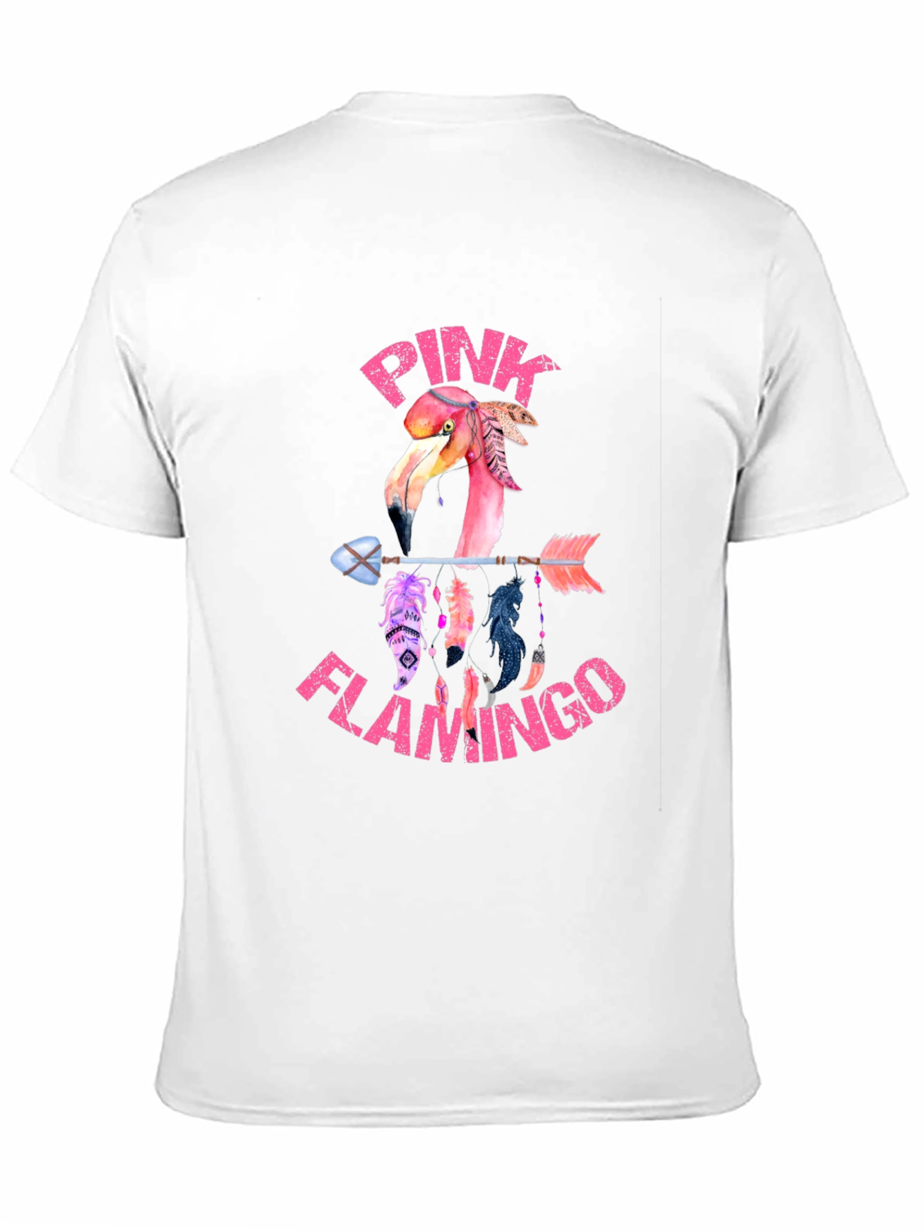 Pink Flamingo Arrow T-Shirt - Unique Graphic Tee