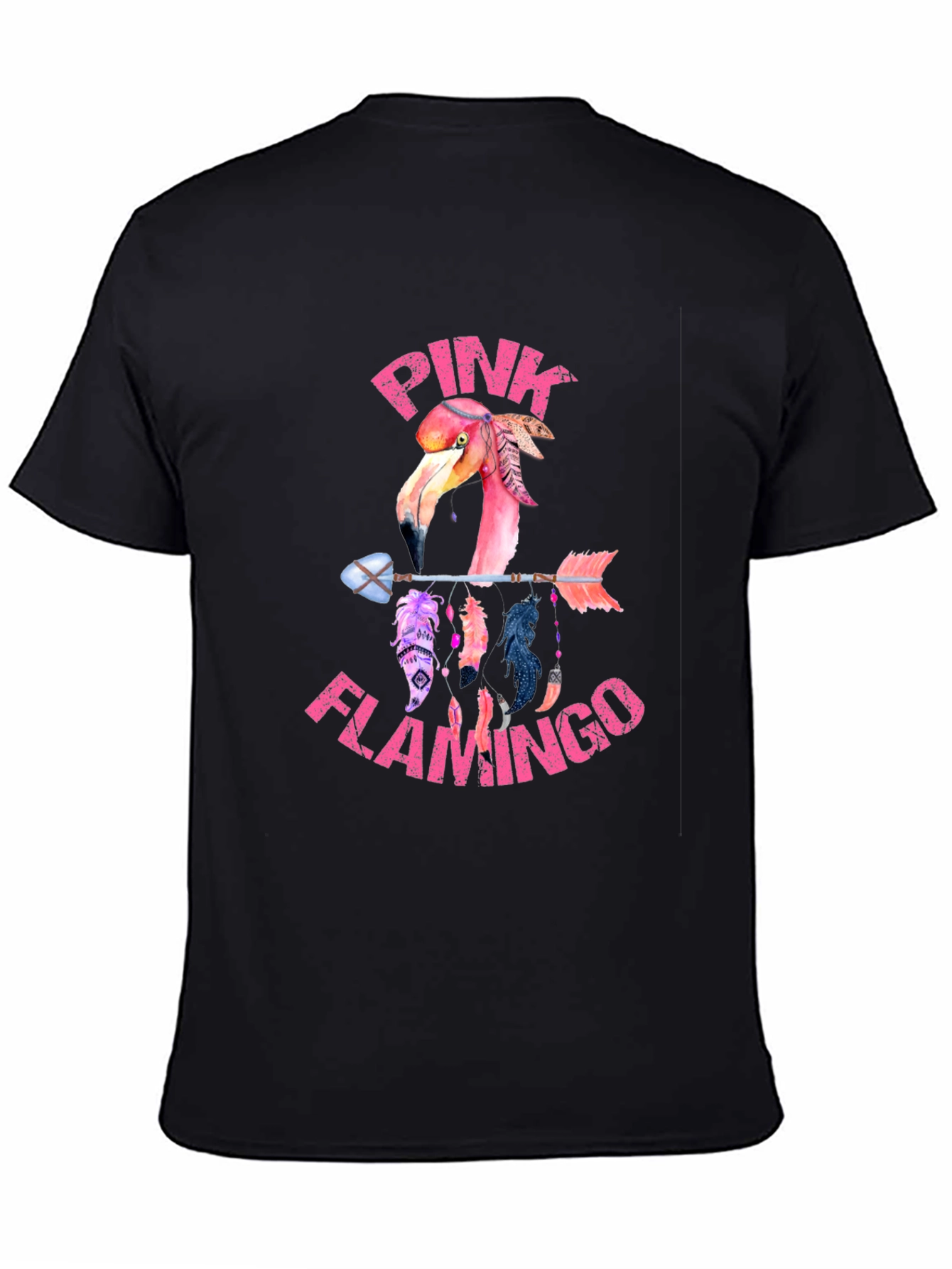 Pink Flamingo Arrow T-Shirt - Unique Graphic Tee