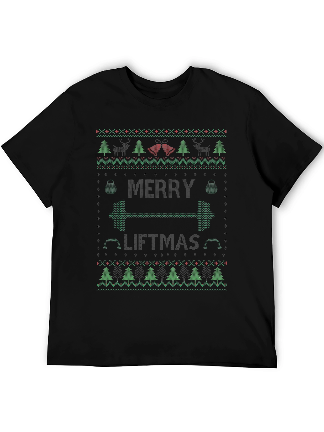 Merry Liftmas Ugly Christmas Sweater Workout T-Shirt