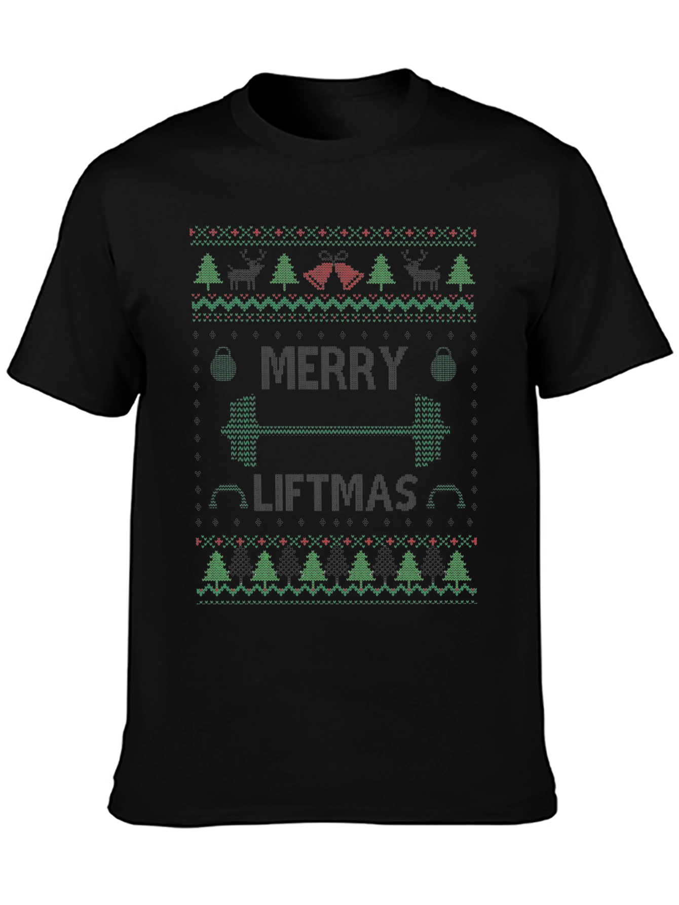 Merry Liftmas Ugly Christmas Sweater Workout T-Shirt